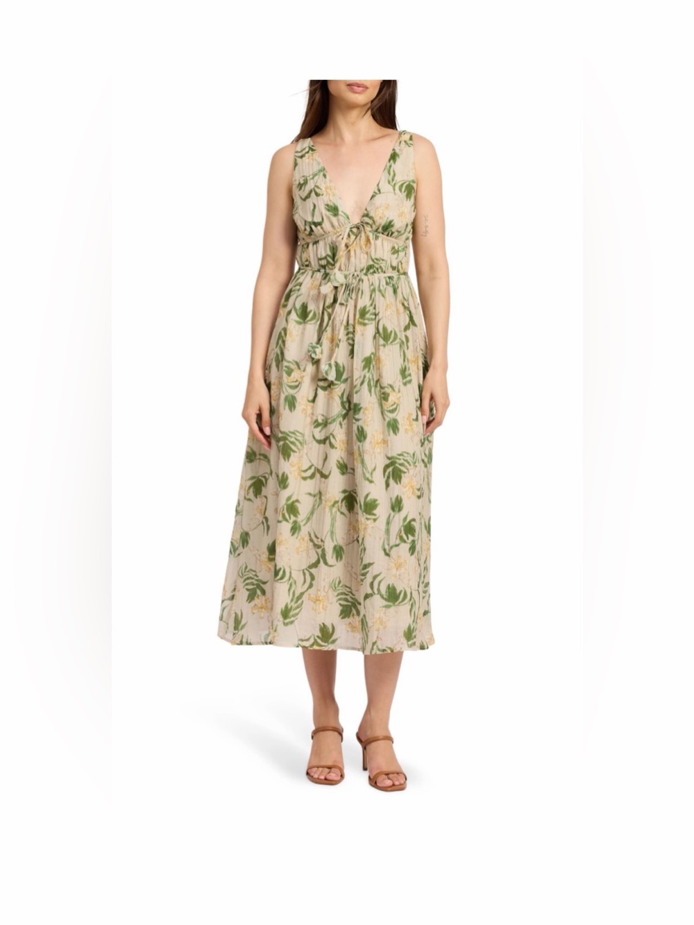 En Saison Linden Shirred Sundress